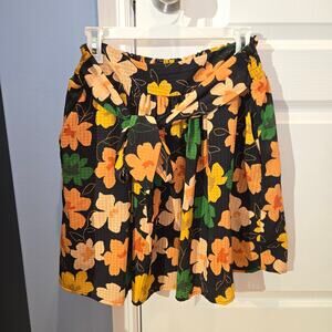 Who What Wear floral skirt sz M autumn colors